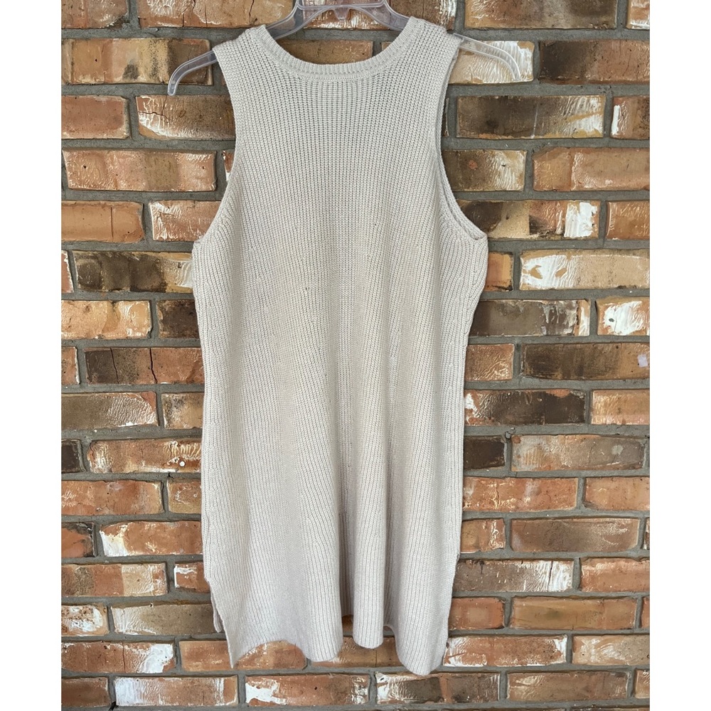 G.I.L.I. Women’s Plus Size Sleeveless Cream Sweater Size 1X